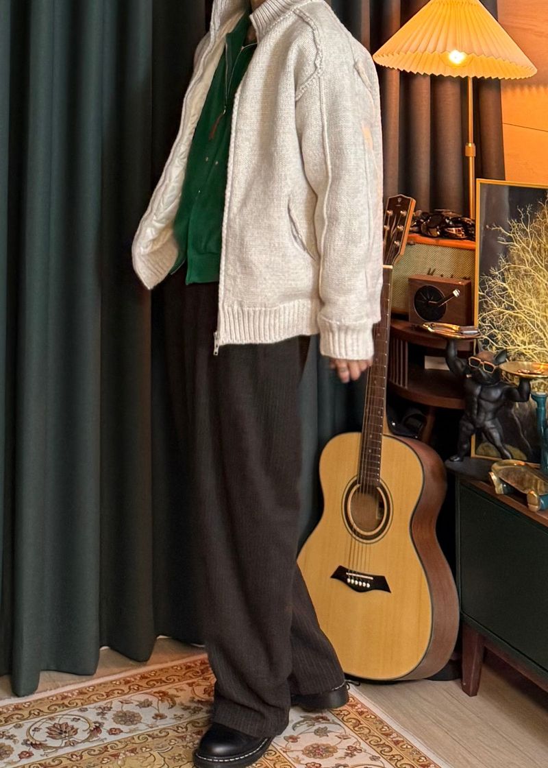 Winter Wave Stripe Slacks 2COLOR