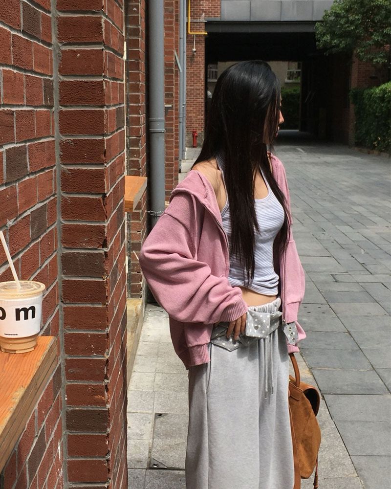 [ORIGINAL] Breeze Knit Hood Zip-Up