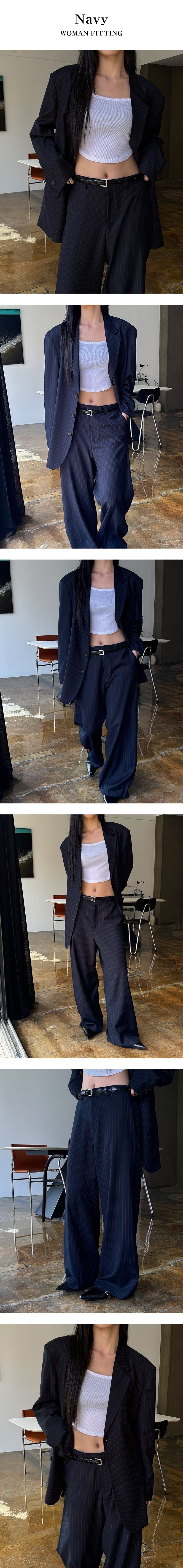[S/S] Stripe over 3button jacket(2color)