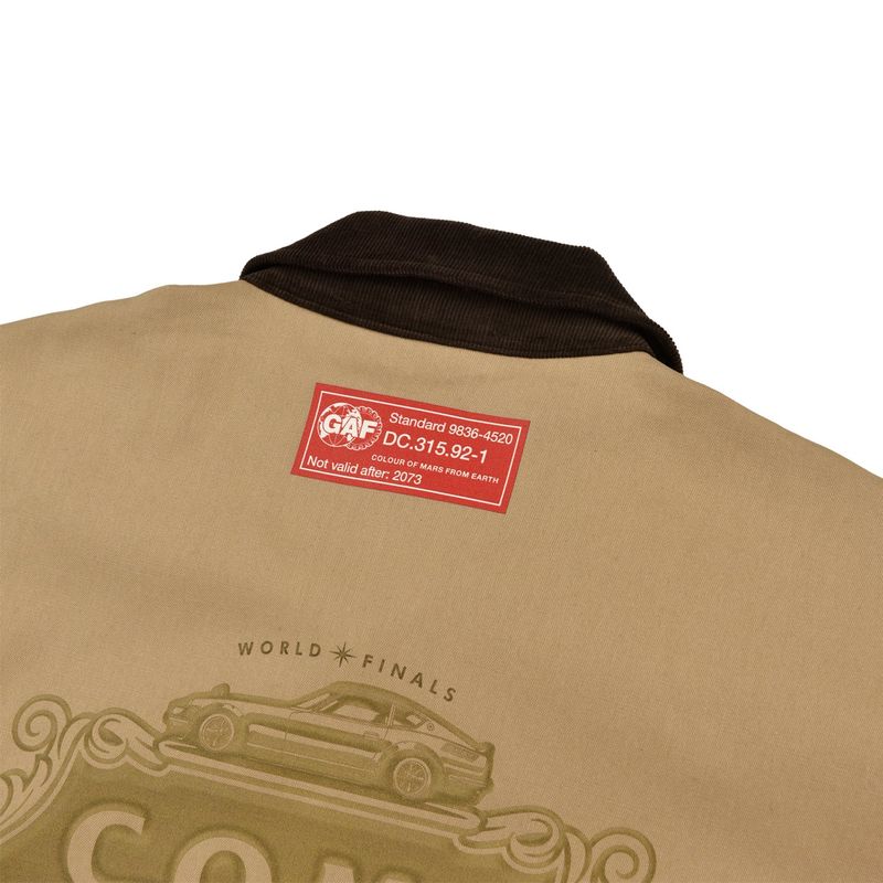 [UNISEX] C.O.M.E Mechanic Short Sleeve Work Jacket (Camel)