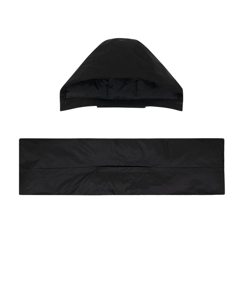 Detachable Muffler Down Jacket / Black
