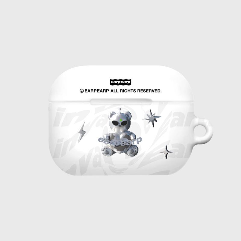 EARPEARP(アプアプ)の「SPACE NIGHT STEEL BEAR-WHITE(AIR PODS PRO-HARD)(Smartphone Accessories)」