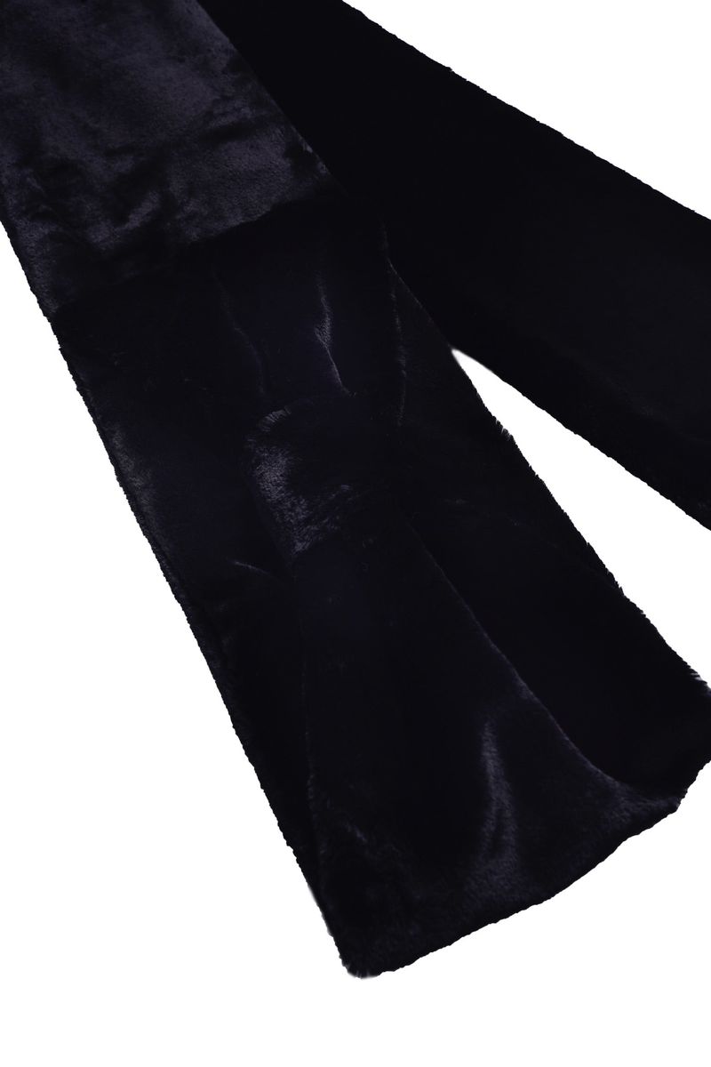 Ribbon Muffler_Fur black
