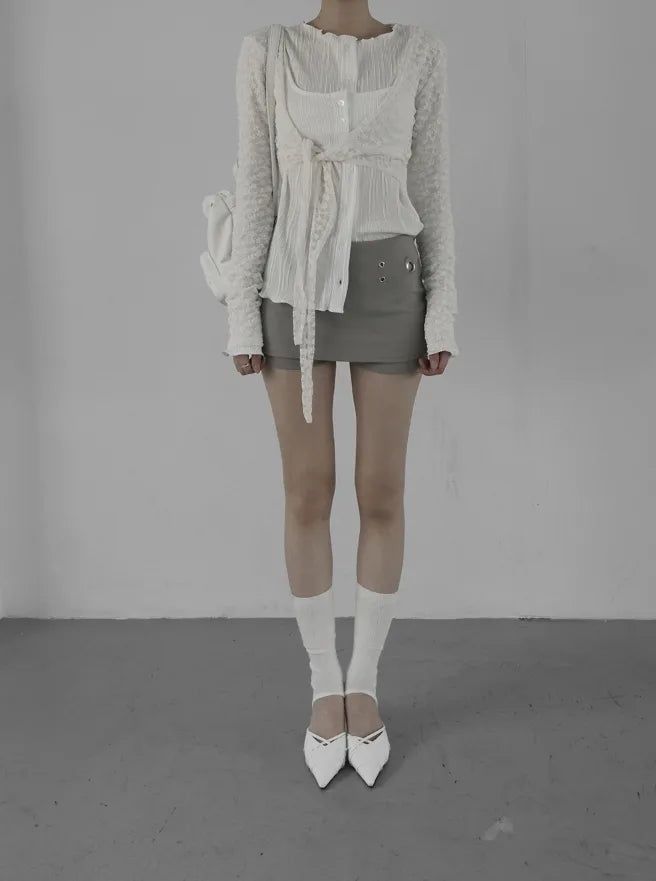 Noi Eyelet Skirt Pants