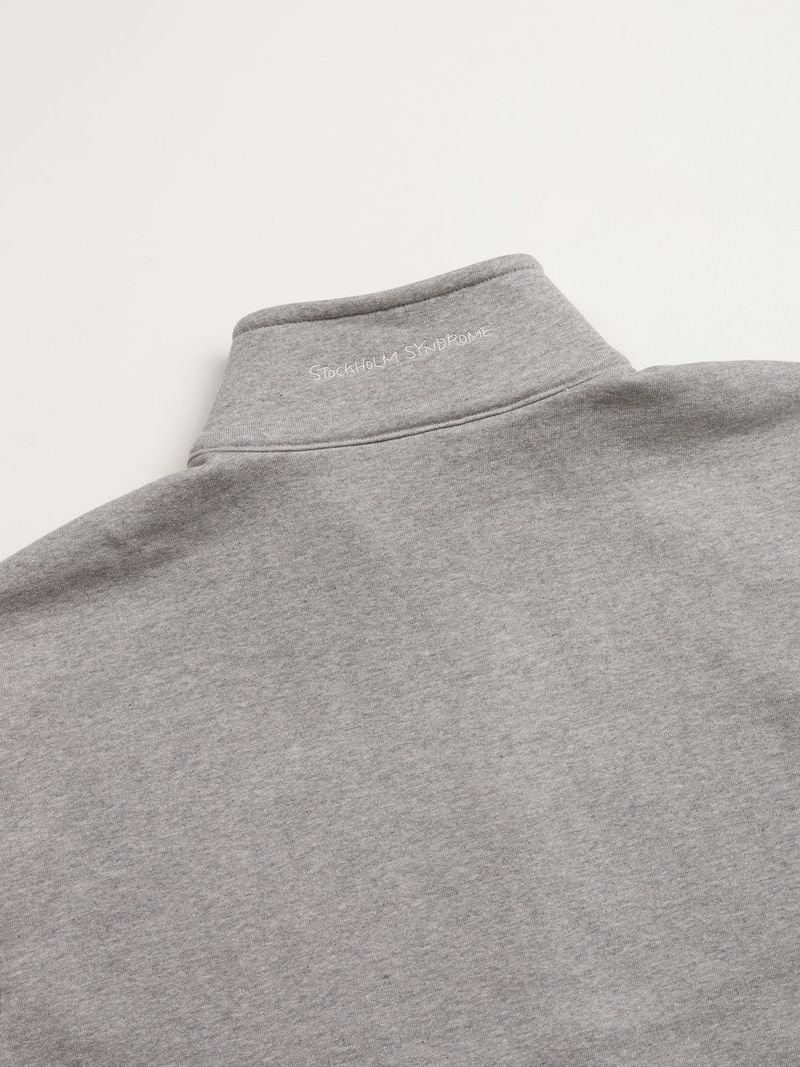 SKULL ZIP JACKET - GREY
