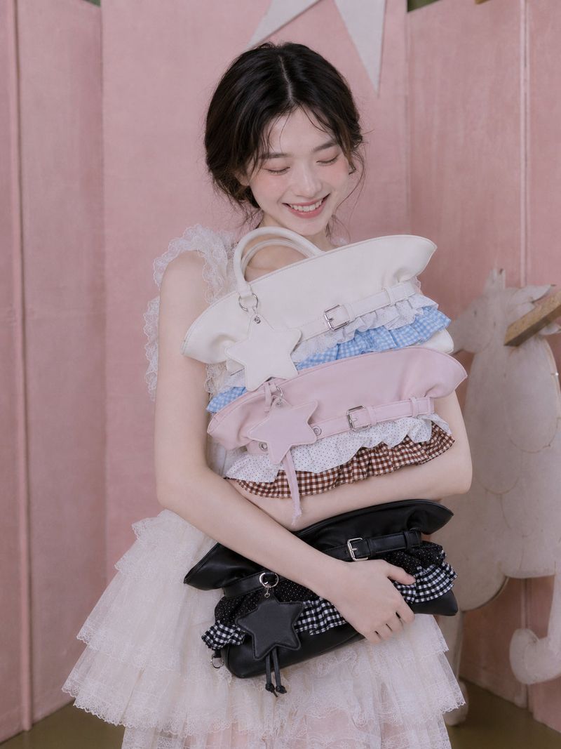 STAR FRILL BAG (3COLOR)