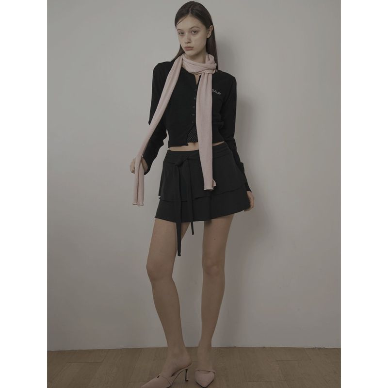 PALIN SEE-THROUGH SHIRT-WASHED BLACK