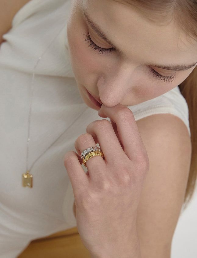 26SS★ Iceblock Silver Ring M