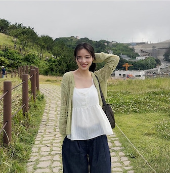 Windy Hill Punching Summer Cardigan