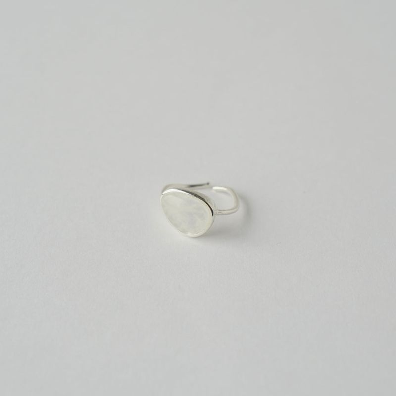ellipse ring(Blanc pur)