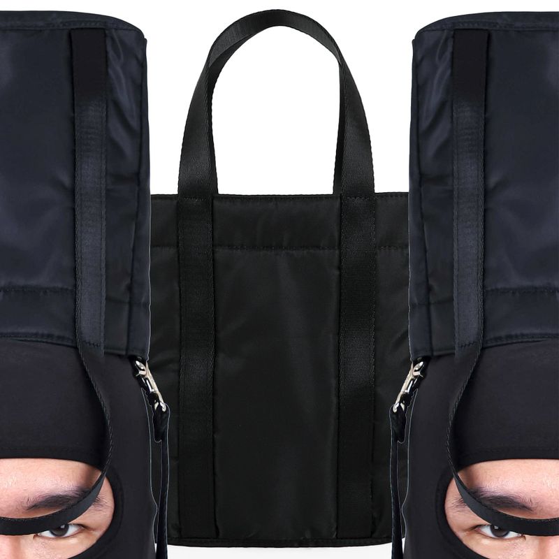NYLON TOTE BAG MINI MI BLACK