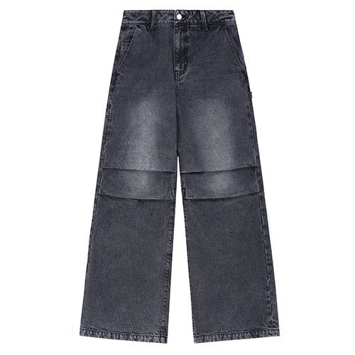 Parachute Washing Wide Denim Pants