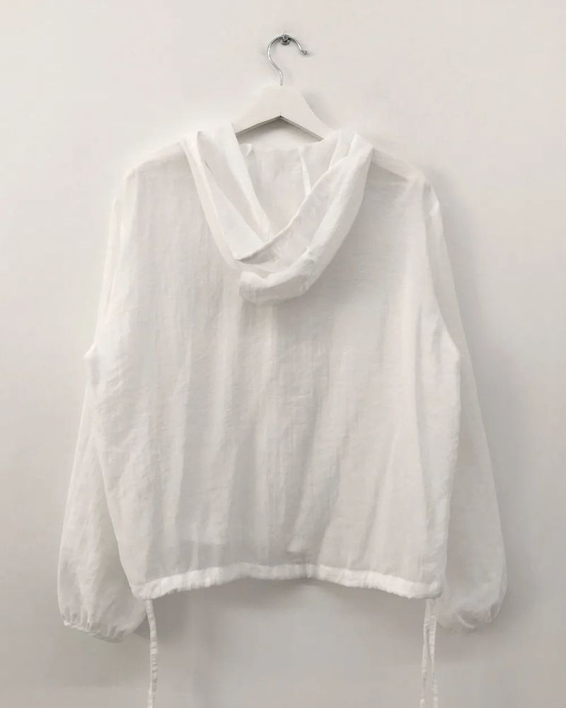 Amon Frill Hooded Blouse (2color)