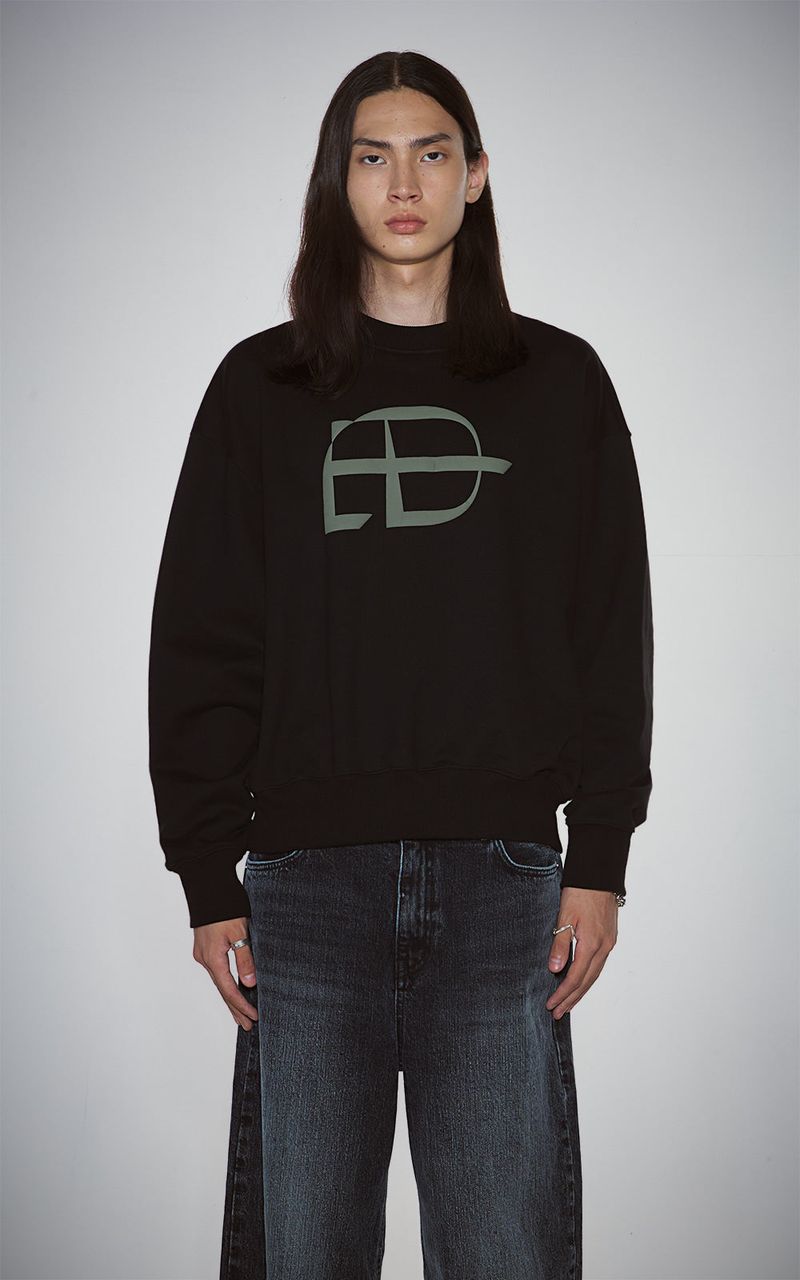 EACH DIFFER(イーチディファー)の「BOLD LOGO SWEATSHIRTS_BLACK(Tops)」