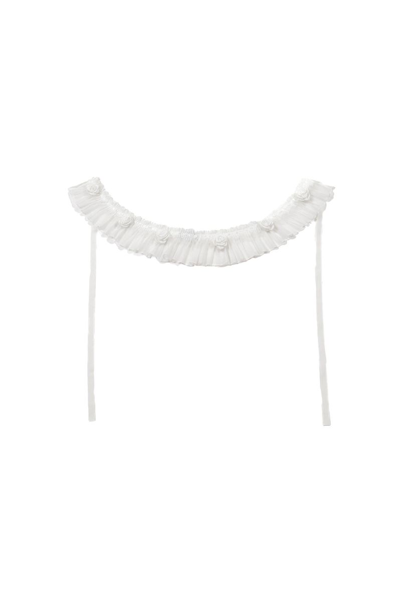POPPALS（ポップパルズ）の「Rose Wrap Skirt [Ivory]（Skirts）」