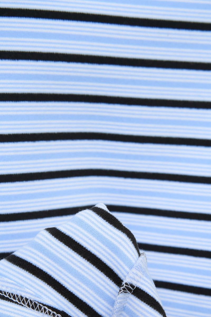 (W) Candy Fleece Striped Top