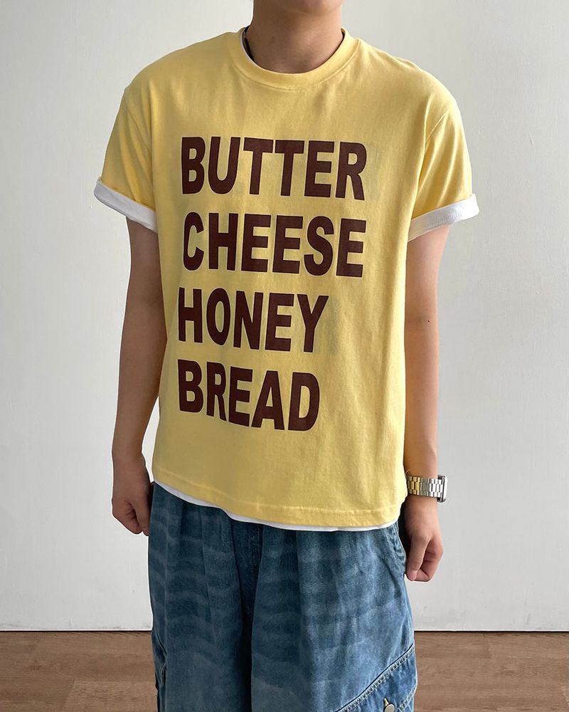 Mix Printing Short Sleeve T-shirt