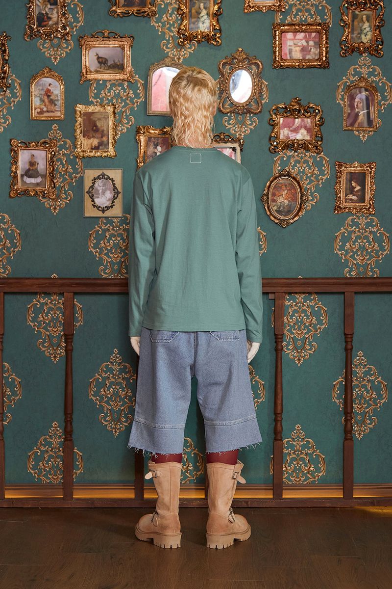 GARDEN FRAME LONG SLEEVE T SHIRT / MINT