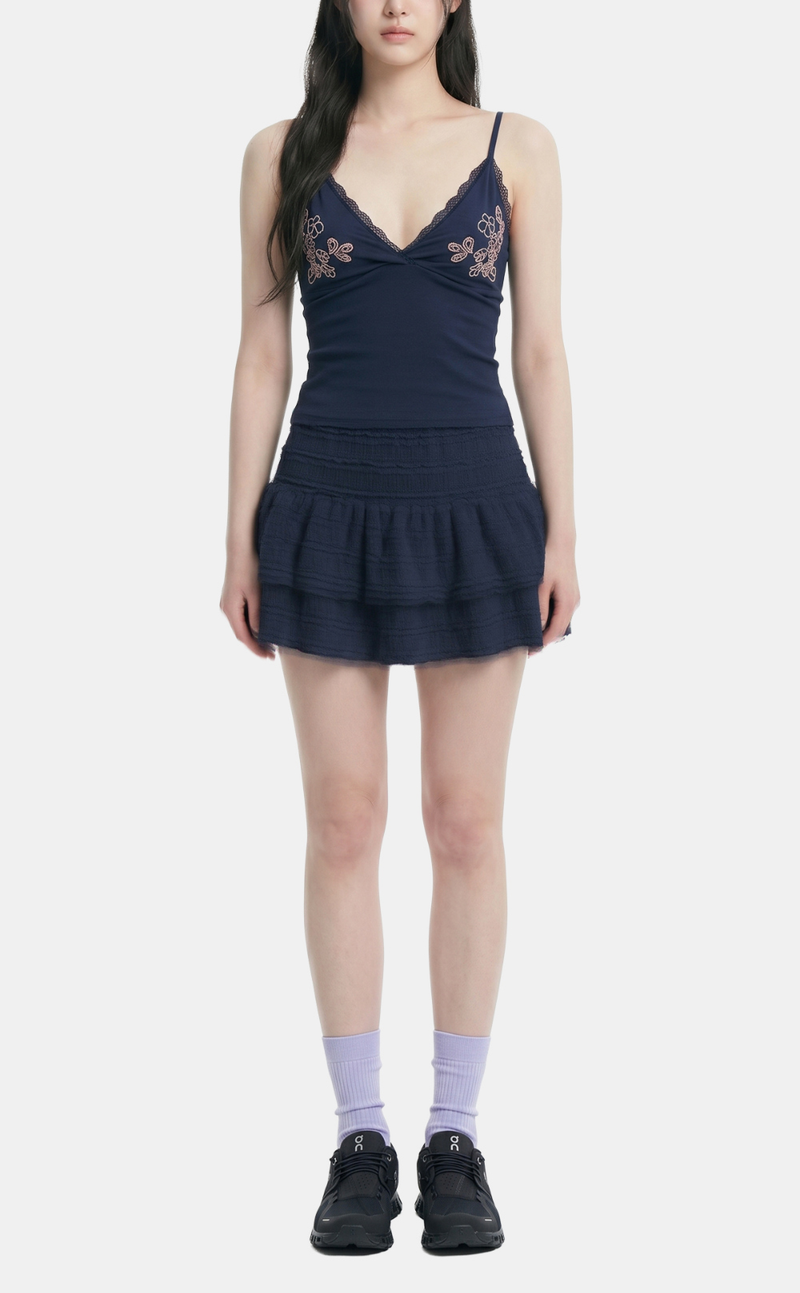 Naya Embroidered Lace Sleeveless