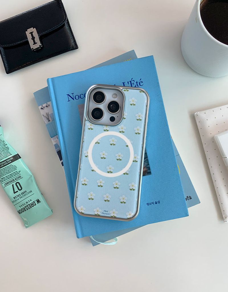 [MADE]プチスカイ シルバーエポキシ MagSafe iPhoneケース