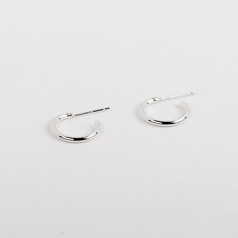 シルバーオープンリングピアス