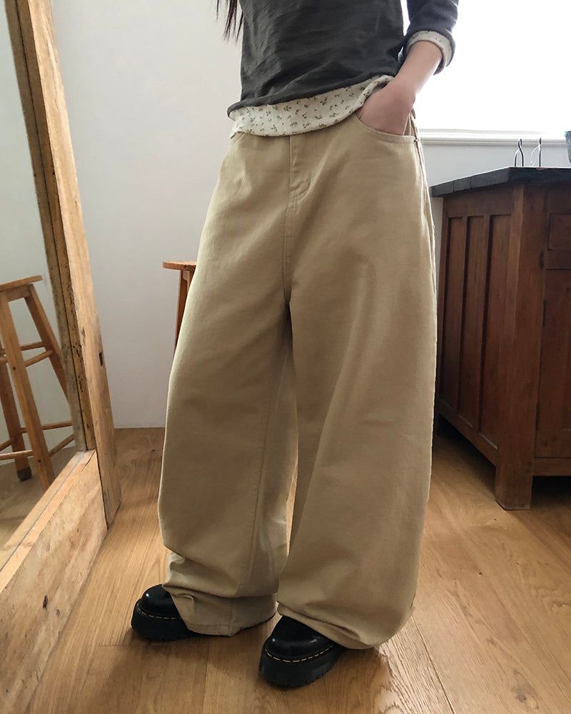 WONDER WONDER（ワンダーワンダー）の「ハシュナチュラルコットンワイドパンツ（パンツ）」