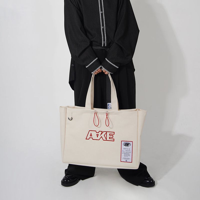 A LABEL CANVAS BAG (ivory!)