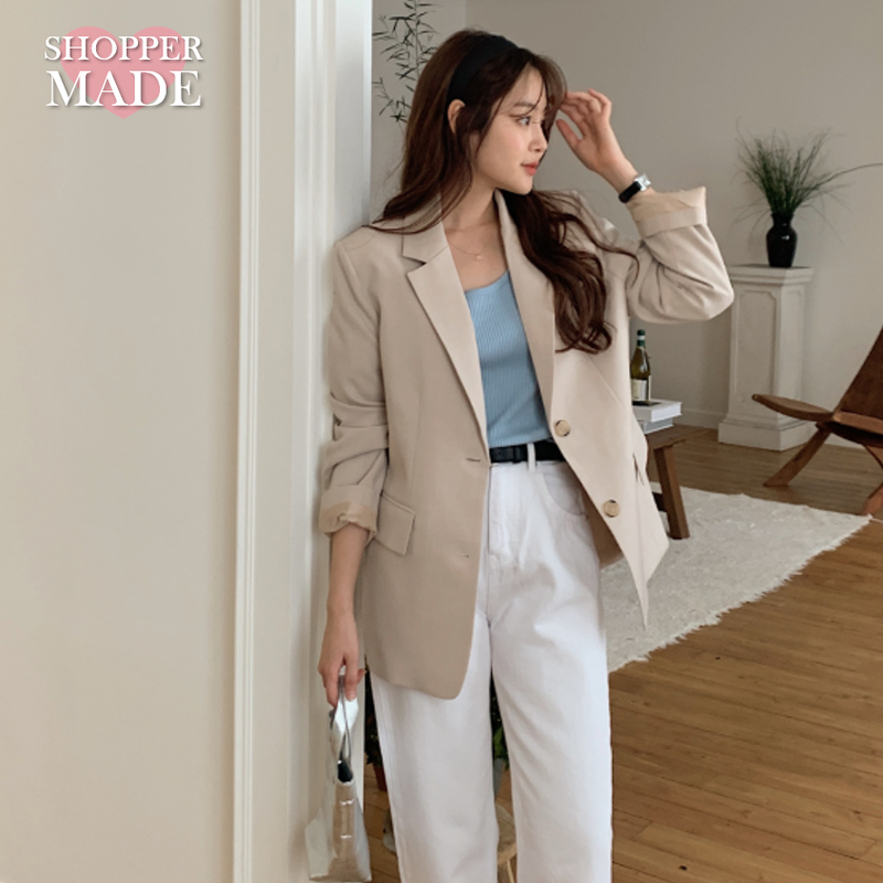 SHOPPERLAND（ショッパーランド）の「[SHOPPERMADE] Classic Mood Two Button Single Jacket (3color)（Jackets/Outerwear）」