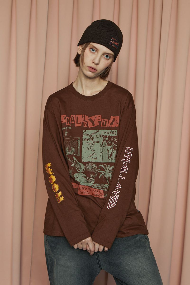 BAND LSV T SHIRT / BROWN
