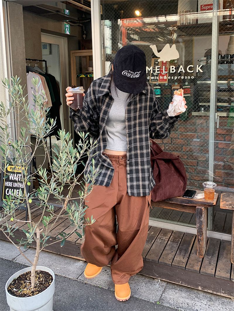 SLOW TWO-WAY CHECK SHIRT (2C)