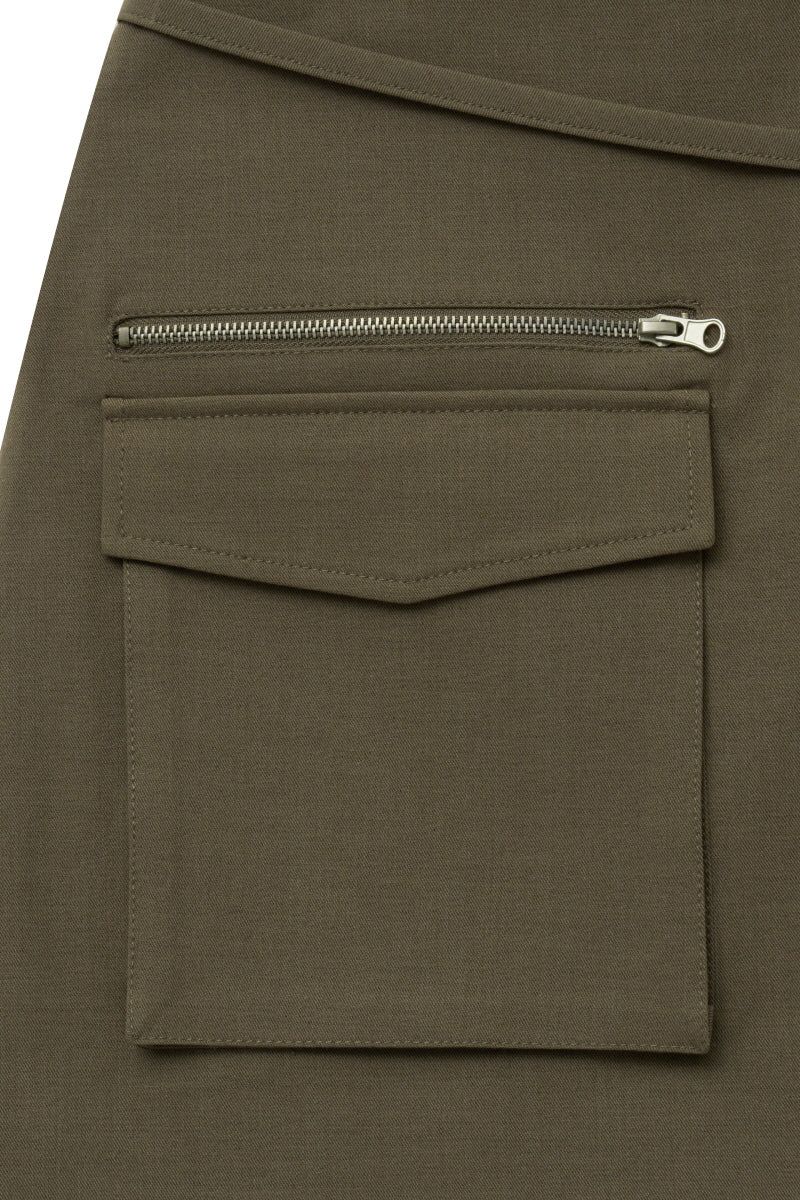 zip skirt (brown)