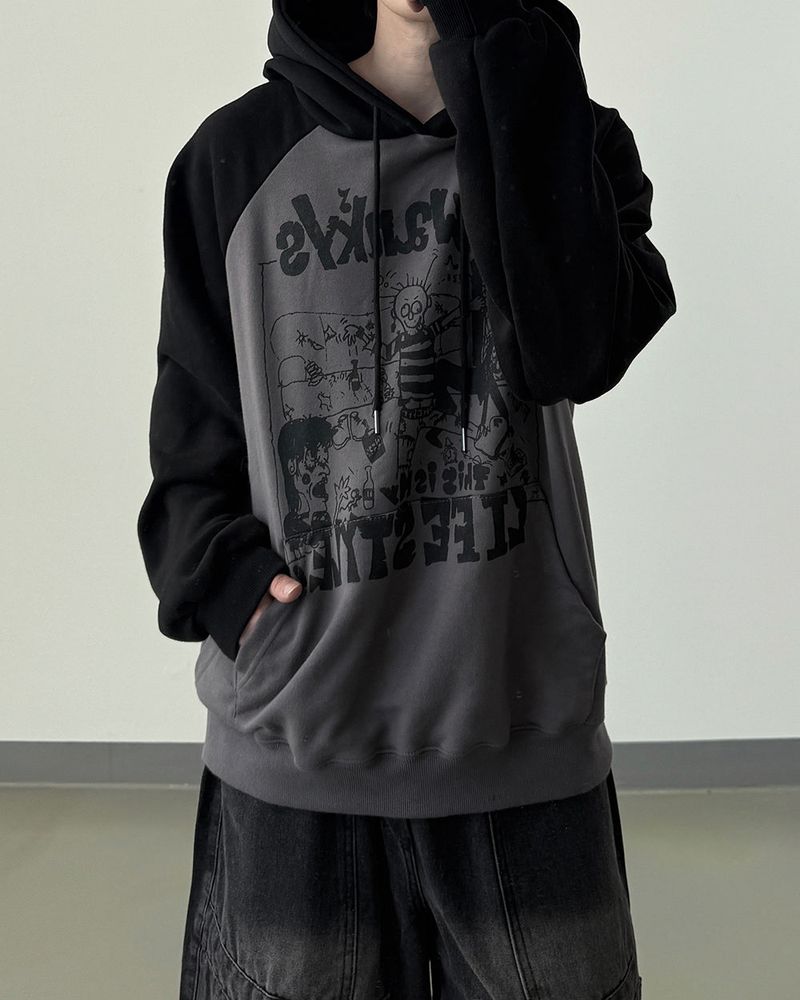 Swing Raglan Oversized Hoodie