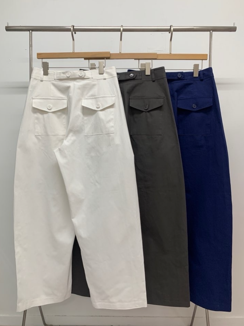 moss cotton pants