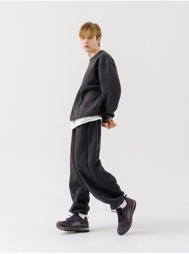 PLAIN BANDING JOGGER PANTS