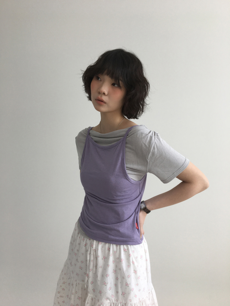 YWD SHIRRING T-SHIRTS (3color)