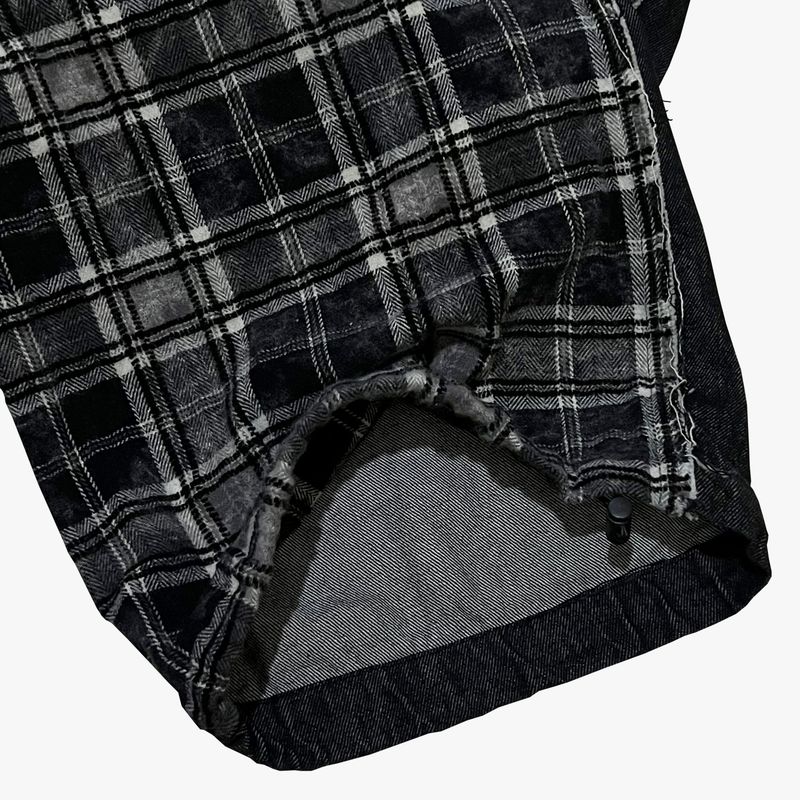 grunge burner check pants_black