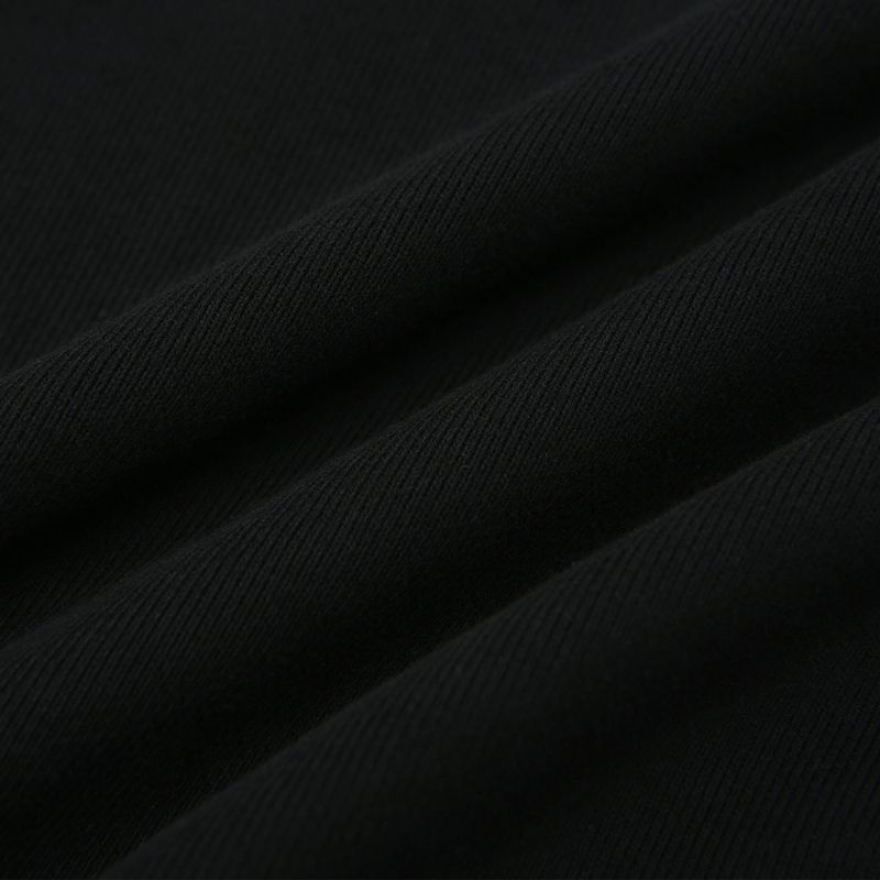 MVR PATCH LOGO SLEEK HOODIE SWEATSHIRT BLACK