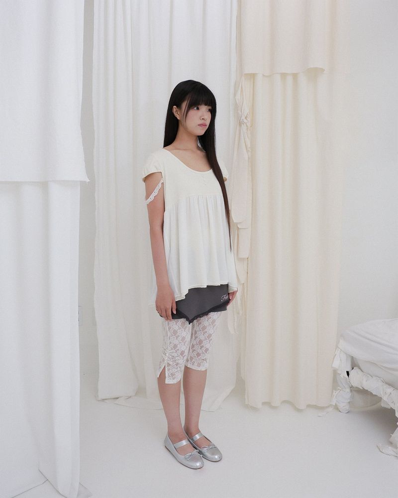 APRON MICRO PANTS / GREY