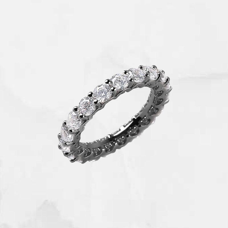MACIER（マシール）の「[S925] Eternity Tennis Ring (black silver)（Accessories）」