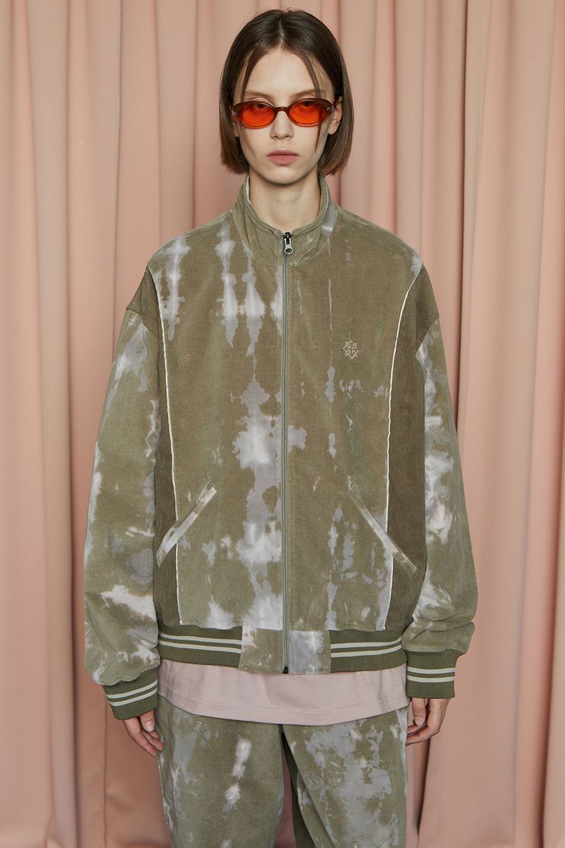 VELOUR CORDUROY BLOUSON / KHAKI