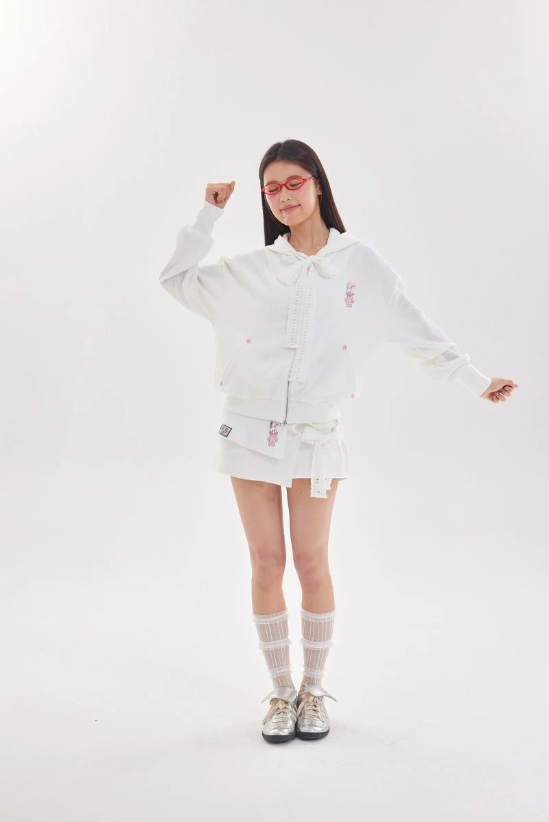 Off the Clock Hooded Jacket (White)