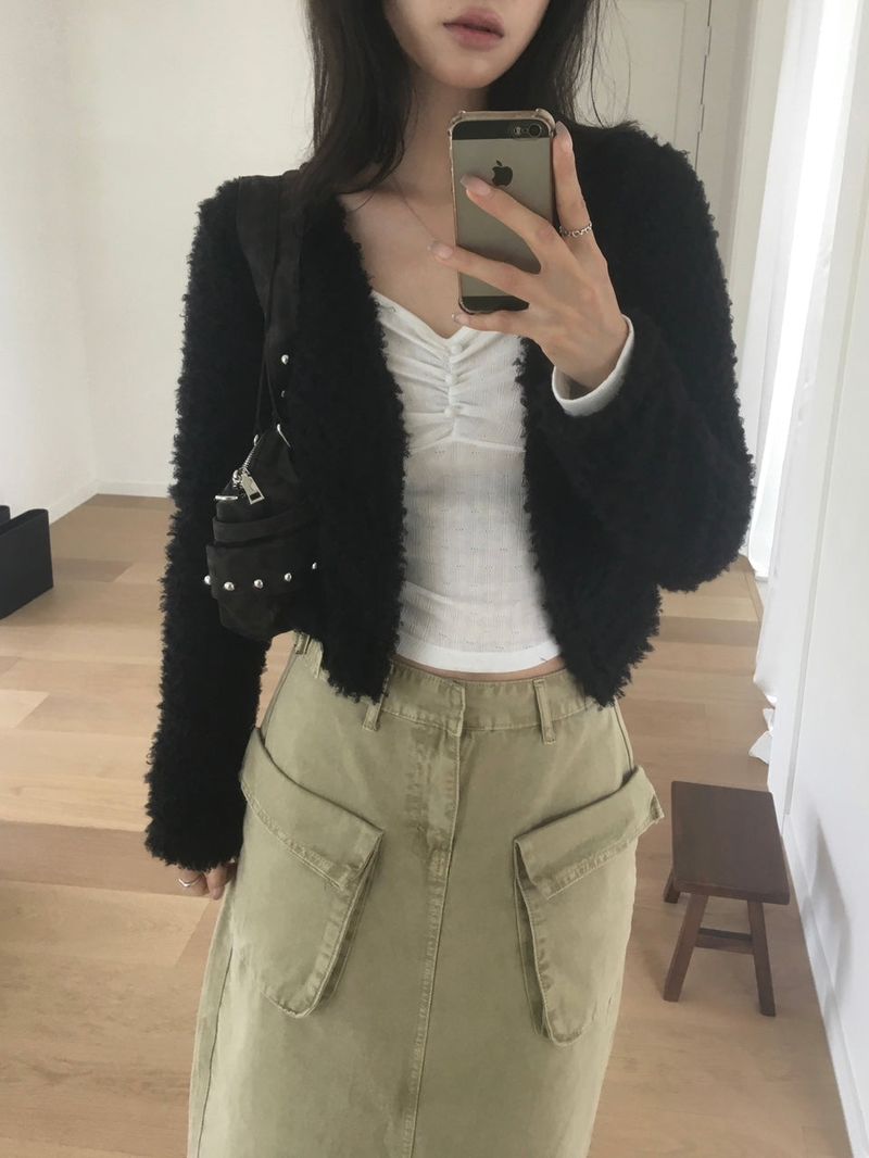 tap pocket long skirt