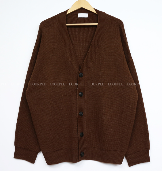 flander plain overfit cardigan