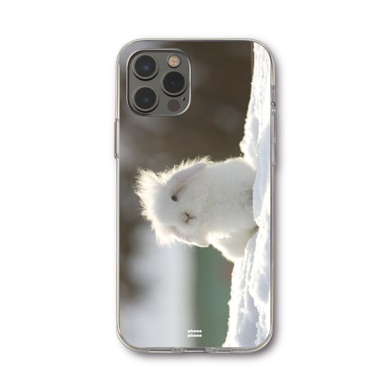 WHITE BUNNY PHONE CASE (JELLY)