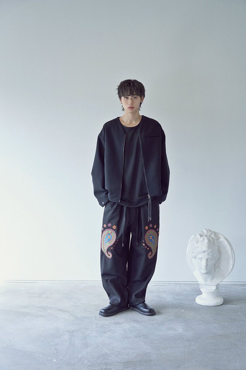 PURE-WOOL 90 Y ZIP-UP JACKET (Black)