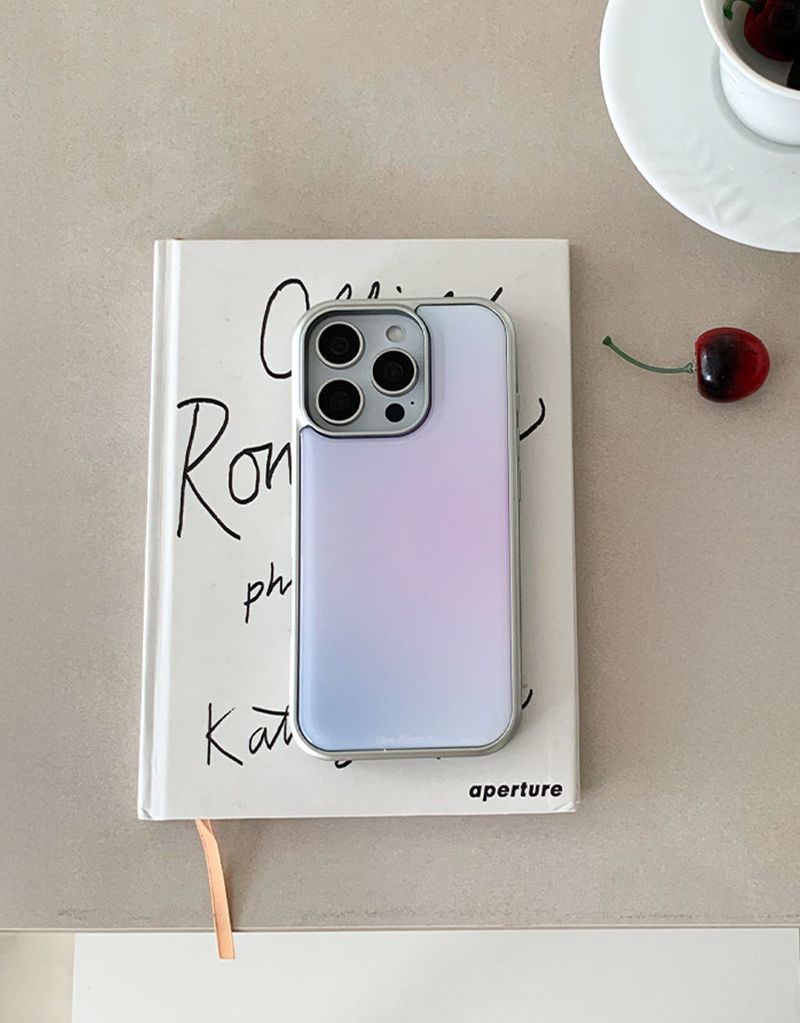 Mint Moment（ミントモーメント）の「[MADE]イブニング シルバーエポキシバンパー iPhoneケース（Smartphone Accessories）」