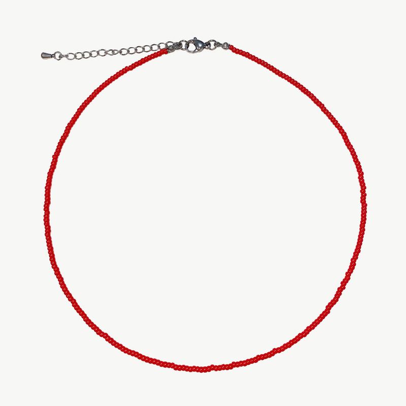 [MADE]Red Fine Beads Necklace