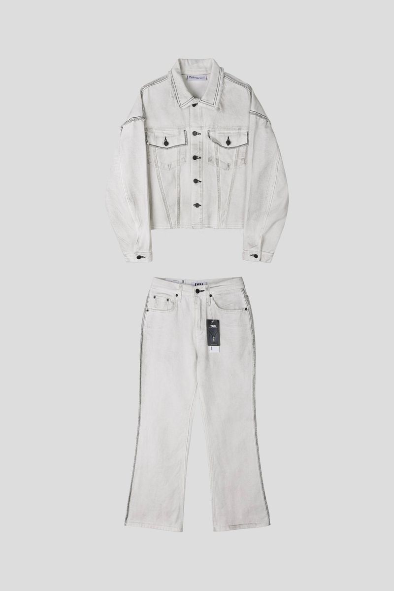 MG650 Stitch Dirty Wash Crop Jacket