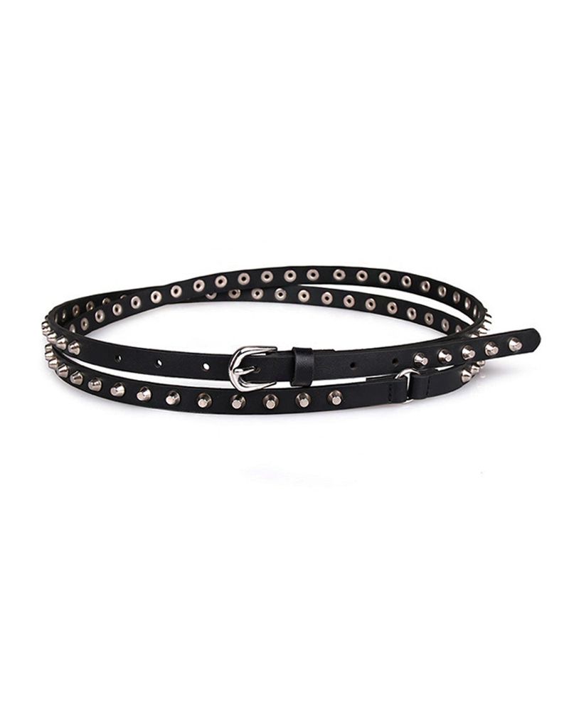a two-line cross stud belt