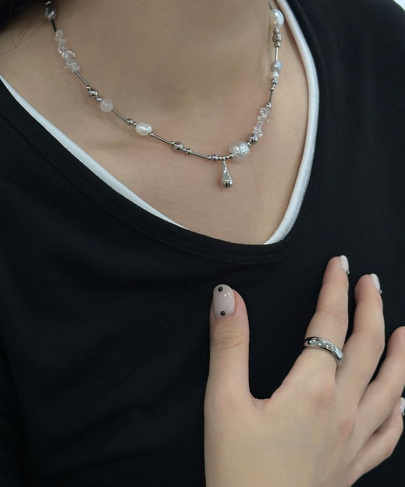coral bell necklace